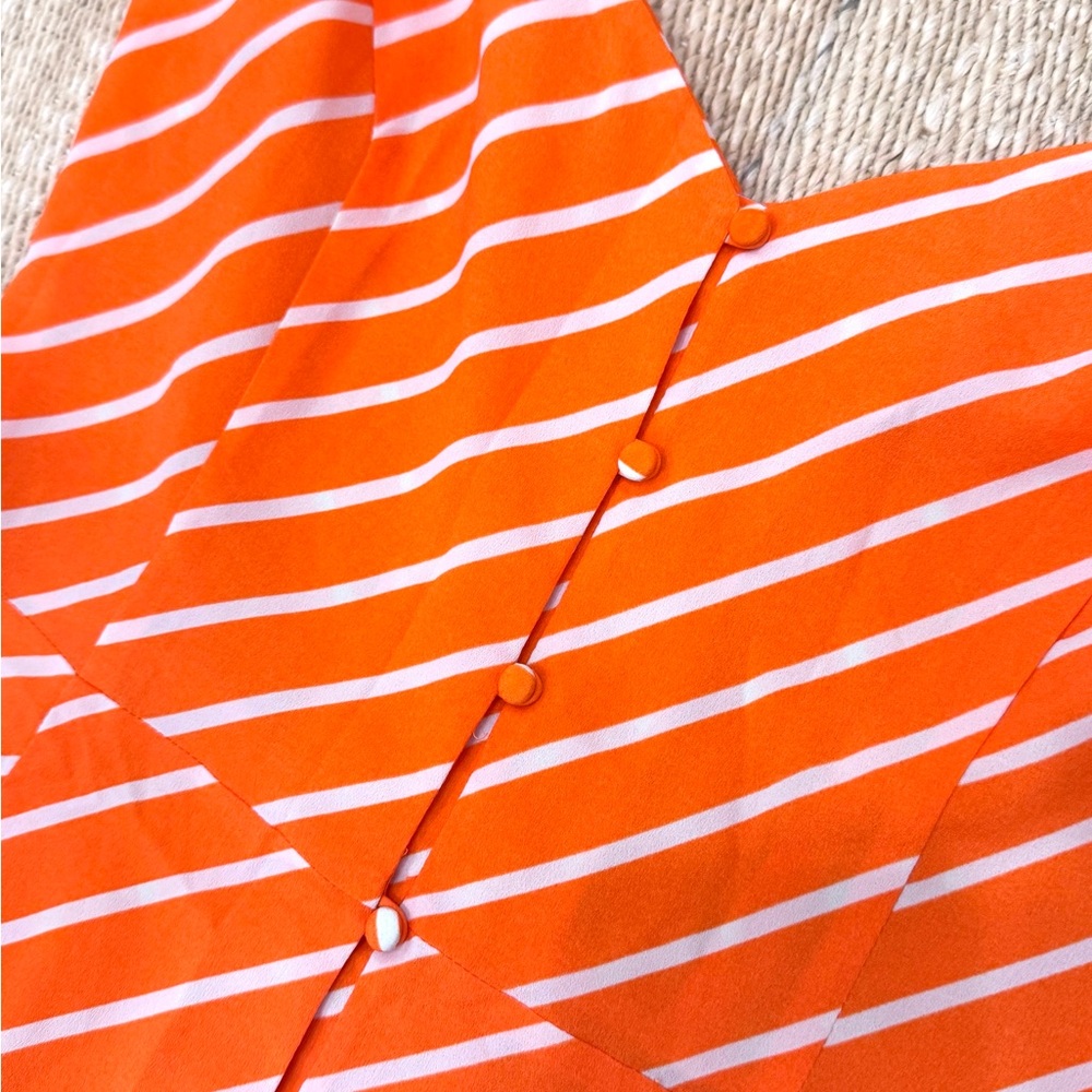Warehouse Orange Strap Dress - Picture 11 of 14